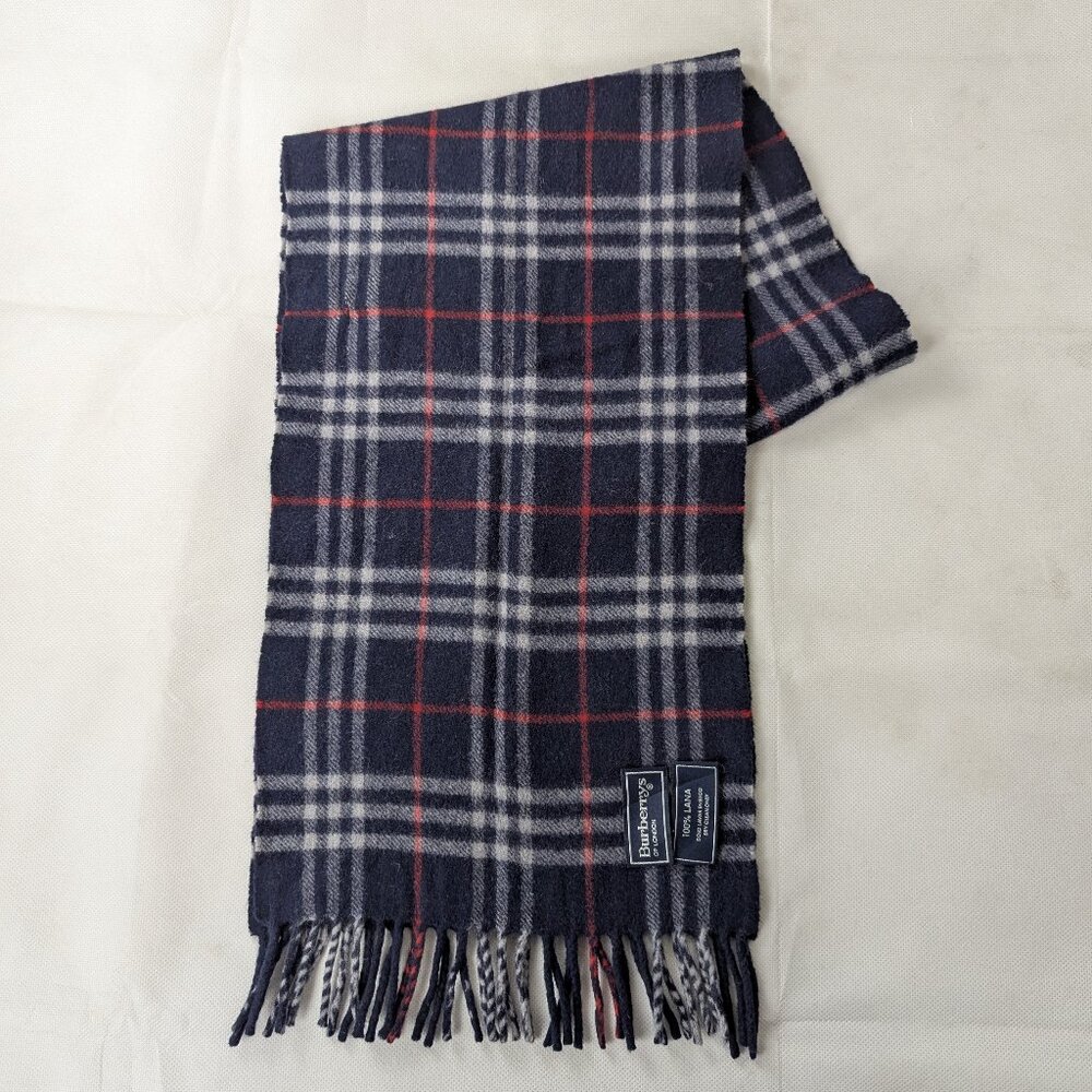 Burberry Classic Check Blue Scarf In Wool | Winter